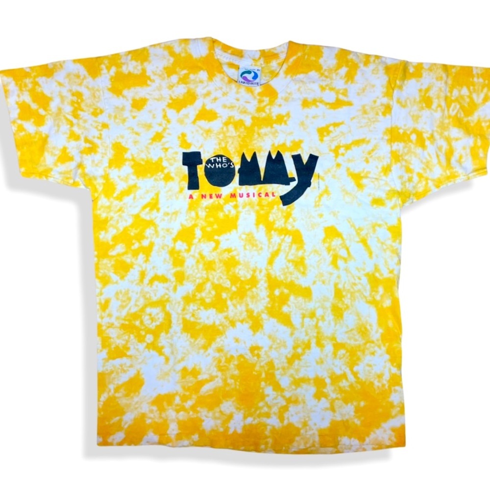 Rare Vintage 1993 Liquid Blue The Who Tommy The Musical Tie Dye Band Tee